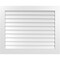 Ekena Millwork Vertical Surface Mount PVC Gable Vent: Non-Functional, w/3-1/2"W x 1"H, Standard Frame, 42"W x 34"H GVPVE42X3401SN - alternate 1